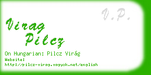 virag pilcz business card